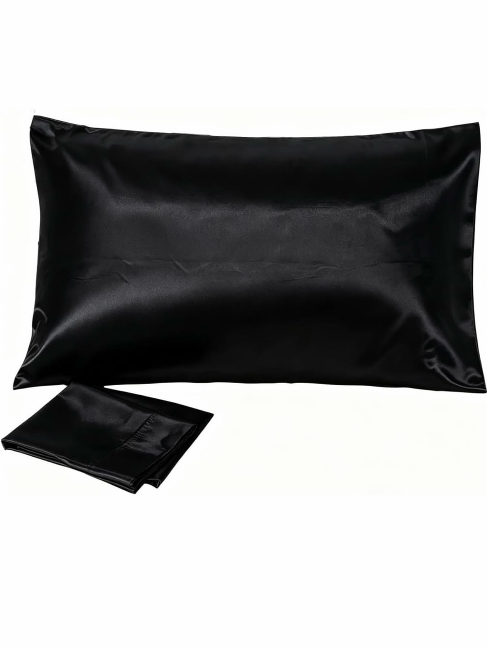 Satin Black Pillowcase Set – King